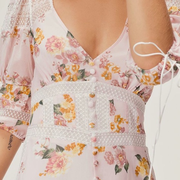 For love & lemons Floral Mini Dress - Picture 6 of 9